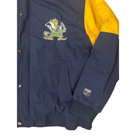 Logo 7 Vintage Notre Dame Fighting Irish Full Zip Jacket sz Large - Picture 4 of 7